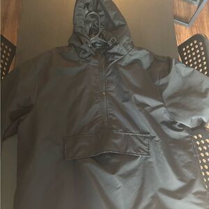 ASOS Black Hooded 1/4 Zip waterproof Ski Jacket